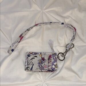 Floral Vera Bradley Lanyard Wallet